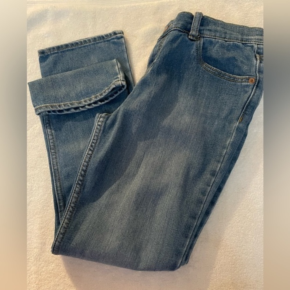 Size 14 Est. 1949 Place 5-pocket stretch medium wash blue denim skinny jeans